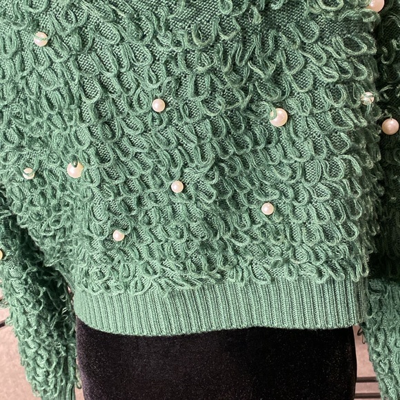 Mighty Fine loop & pearl cardigan- see measurements for sizing! Gorgeous❤️ - Picture 4 of 10